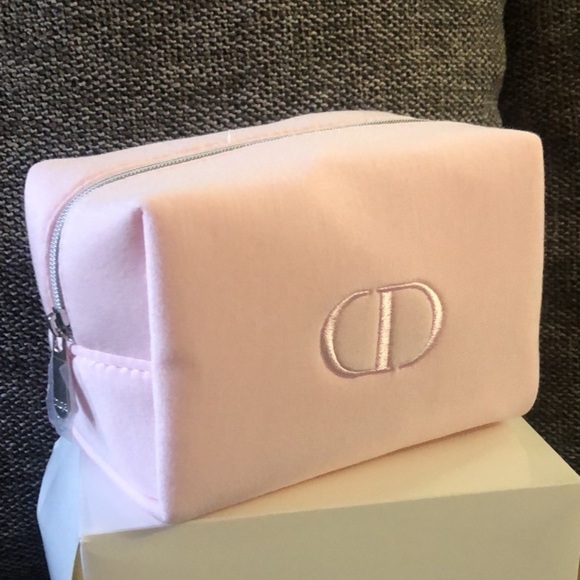DIOR Beauty Makeup Logo Small Luxury Pouch Gift Light Pink Authentic Barbie - Picture 3 of 16